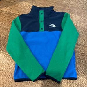 Boys north face 3/4 fleece